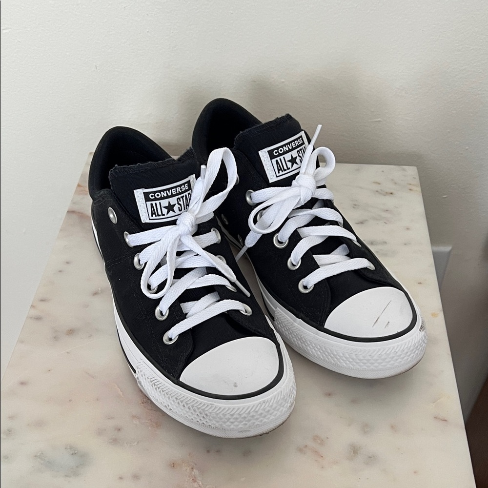 Converse All Star Black and White Canvas Shoes